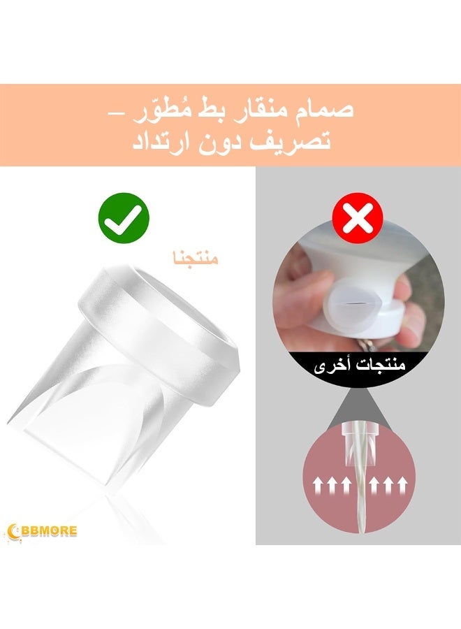 BBMORE 6 PCS Duckbill Valves & 4 PCS Diaphragm Compatible with Momcozy M5 Wearable Breast Pump, Replacement Pump Parts Accessories Compatible for M5 Momcozy - Image 3
